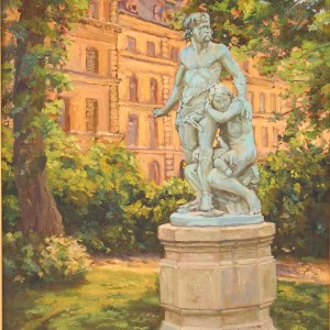 Familia de un Galo frente a Les Invalides.